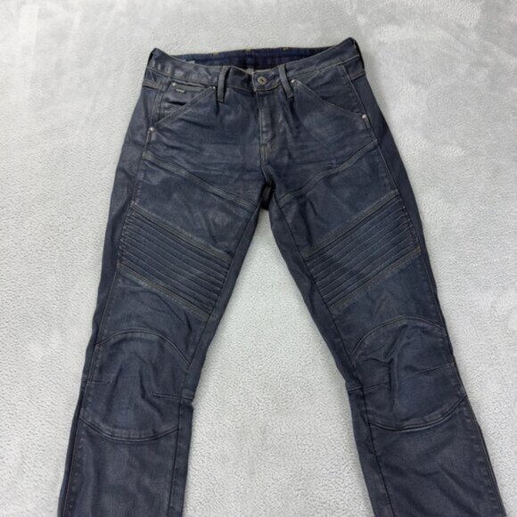 G-Star RAW 5620 Mid Sikinny Dark Denim Jeans Wo Mens Size 27 US - Picture 1 of 6